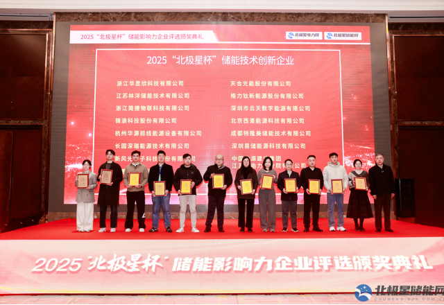 实力彰显荣耀 | 九洲国际荣膺2025“北极星杯” 储能技术创新企业